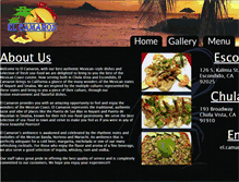 Tablet Screenshot of mariscoselcamaron.com